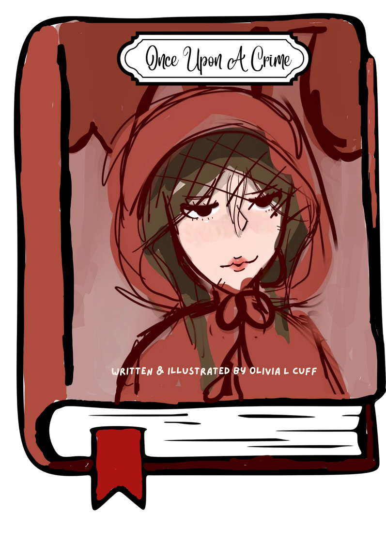 Cover of Once Upon A Crime, showing Scarlet in a red hood